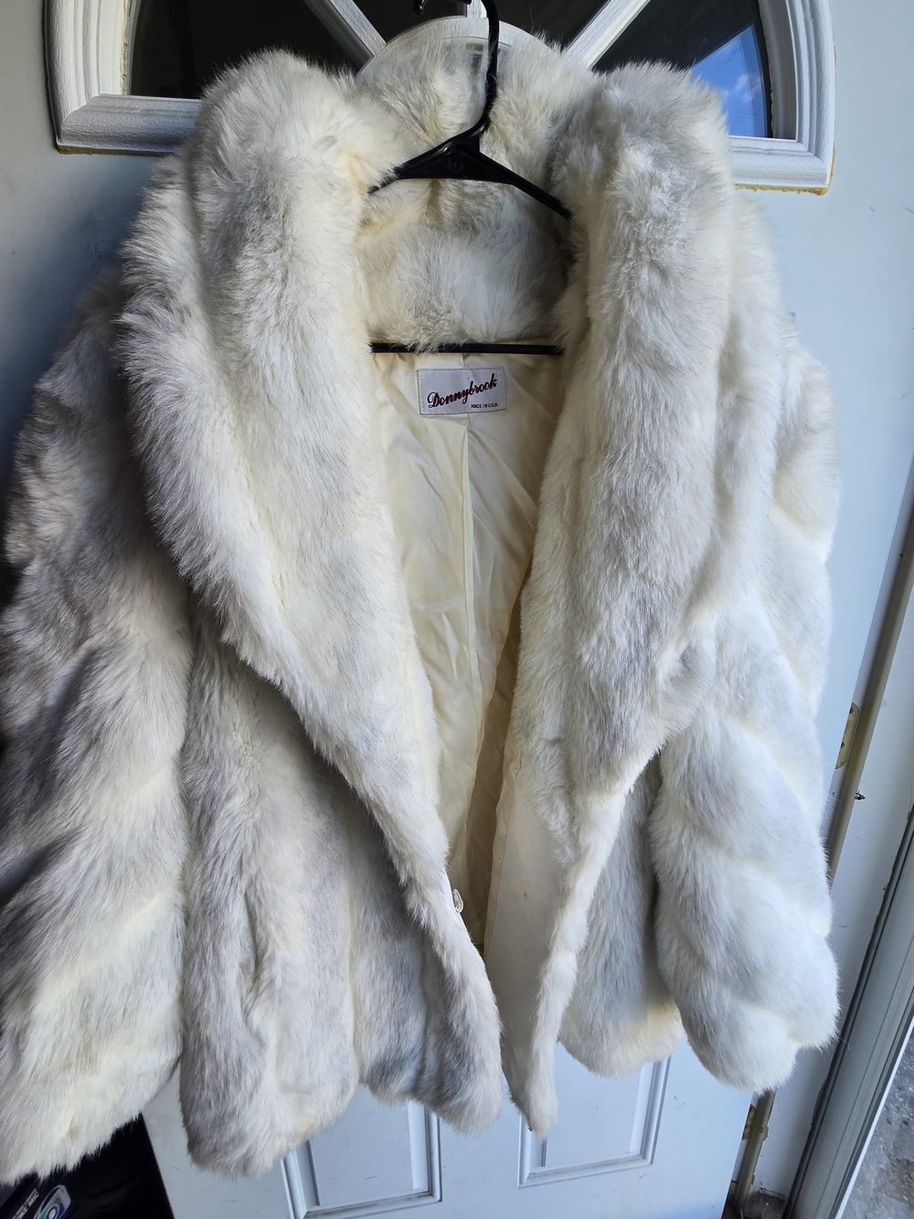 Ivory Faux Fur Teddy Jacket - Women's Short Coat